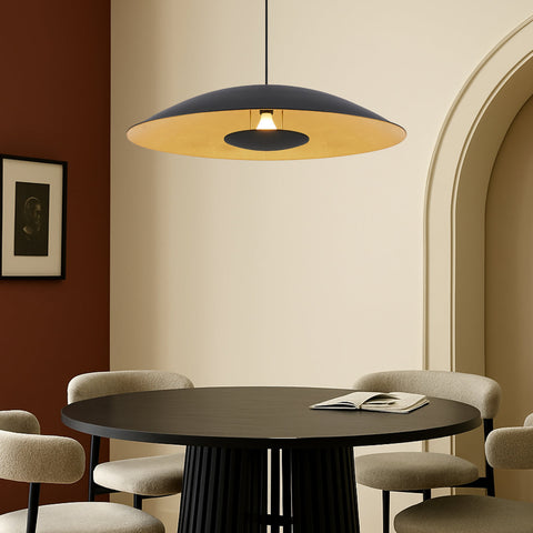 Daxia 80 Black Sand Pendant with Gold Foil