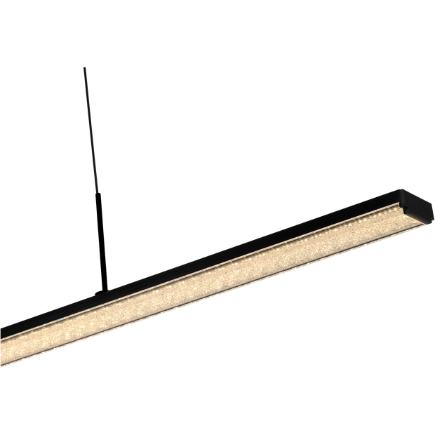 Dazzle 50w CCT LED 1500mm Linear Pendant Black