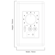 DC Wall Control to Suit Ambience Ceiling Fan