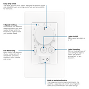 DC Wall Control to Suit Simplicity 45 Ceiling Fan