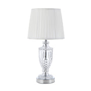 Debden Table Lamp Chrome and Ivory
