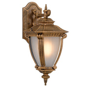 Delfino IP44 Exterior Wall Light Gold and Frost