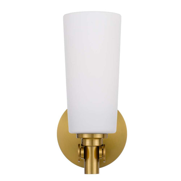 Delmar Wall Light Antique Gold and Opal