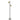 Deny Black and Matt Brass Floor Lamp