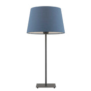 DEVON Black Base with Blue Shade E27 Table Lamp