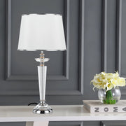 Diana Chrome Plus Glass Base with Cream Shade