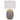 DILLION Silver with White Shade E27 Table Lamp