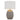 DILLION Silver with White Shade E27 Table Lamp