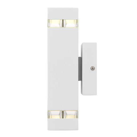 Dixon 2 x 6W Exterior Wall Light White