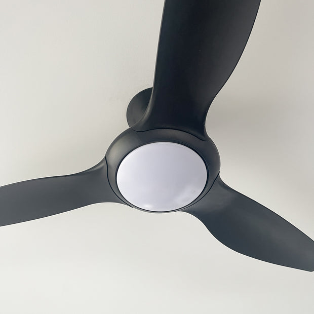 Delta 52 DC Ceiling Fan Black with 18w CCT LED
