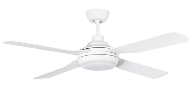 Discovery II AC 56 Ceiling Fan Satin White with LED Light