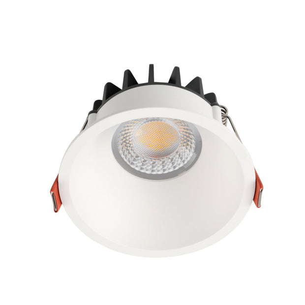 ECONE 10w LED CCT 50° IP40 Triac Dimmable White Trim Downlight