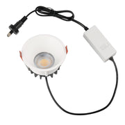 ECONE 10w LED CCT 50° IP40 Triac Dimmable White Trim Downlight