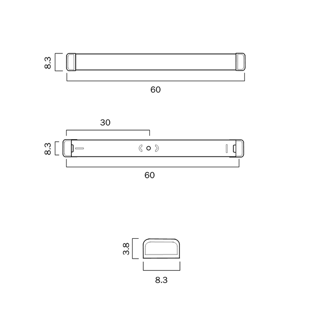 EDGE 20w LED CCT 600mm IP20 Batten