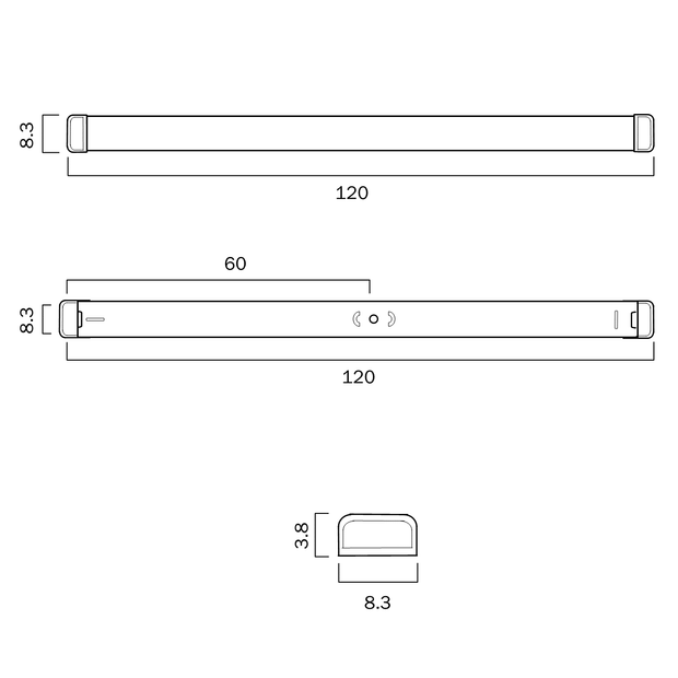 EDGE 40w LED CCT 1200mm IP20 Batten