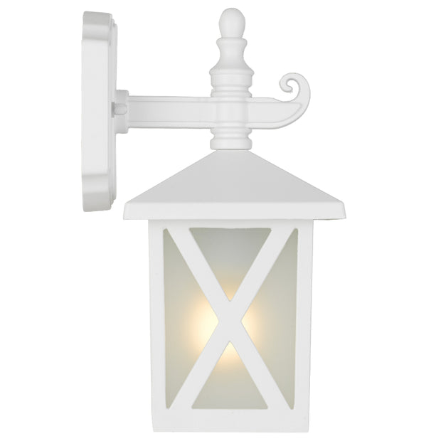 Eldon IP43 Exterior Wall Light White and Frost