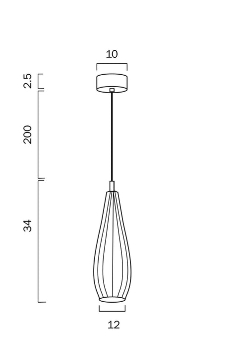 Elkin Pendant Light Clear Glass