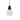 Ellise Marble and Glass Pendant Black
