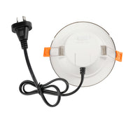 ELON 9w LED CCT Dimmable IP44 Nickel Downlight
