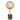Elwick E27 Table Lamp Brass, Brown and Amber