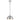 EMERSON Chrome Iron 25cm Dome Rod E27 Pendant