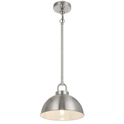 EMERSON Nickel Iron 25cm Dome Rod E27 Pendant