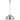 EMERSON Chrome Iron 35cm Dome Rod E27 Pendant