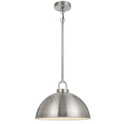 EMERSON Nickel Iron 35cm Dome Rod E27 Pendant