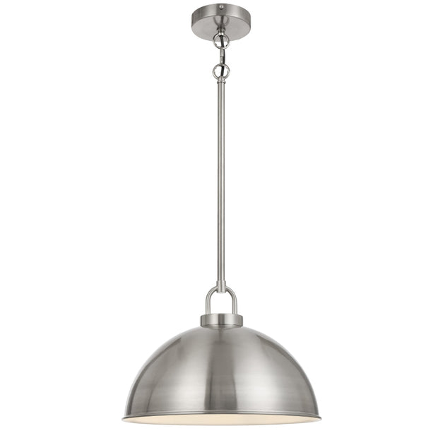 EMERSON Nickel Iron 35cm Dome Rod E27 Pendant