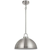 EMERSON Nickel Iron 35cm Dome Rod E27 Pendant