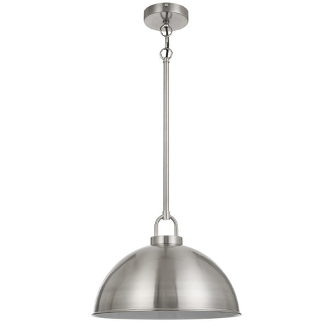 EMERSON Nickel Iron 35cm Dome Rod E27 Pendant