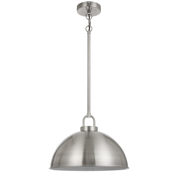 EMERSON Nickel Iron 35cm Dome Rod E27 Pendant