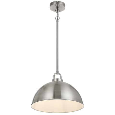 EMERSON Nickel Iron 35cm Dome Rod E27 Pendant
