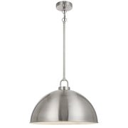EMERSON Nickel Iron 45cm Dome Rod E27 Pendant