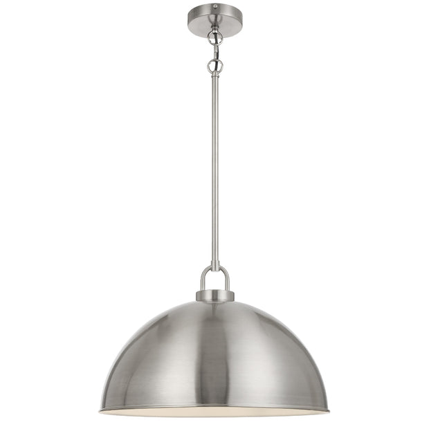 EMERSON Nickel Iron 45cm Dome Rod E27 Pendant