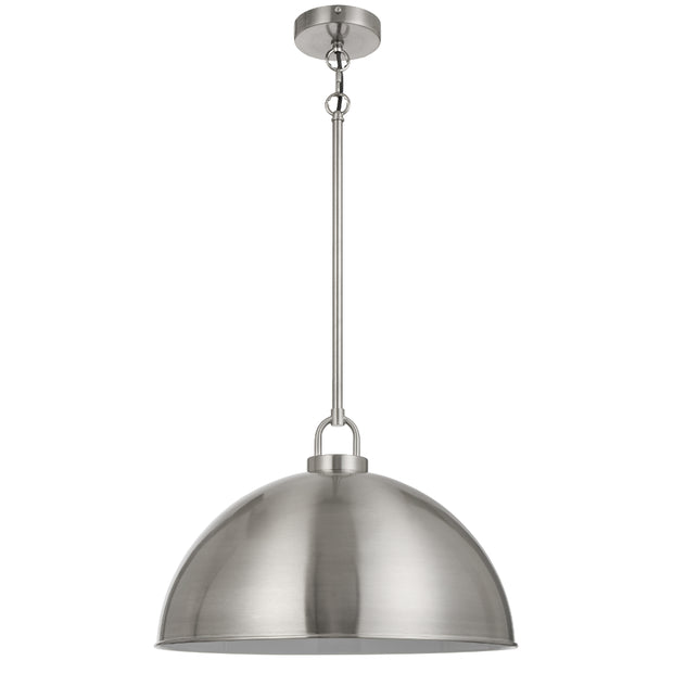 EMERSON Nickel Iron 45cm Dome Rod E27 Pendant