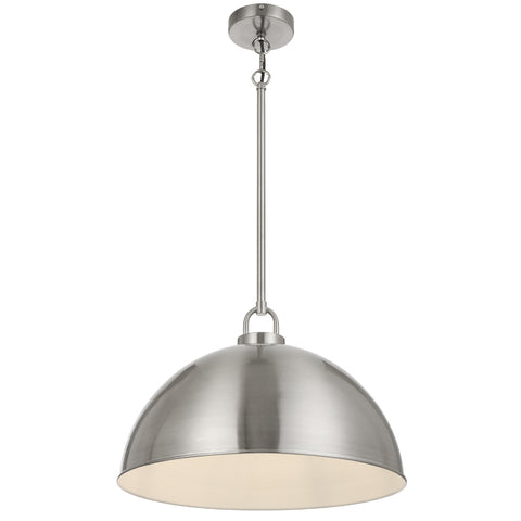 EMERSON Nickel Iron 45cm Dome Rod E27 Pendant