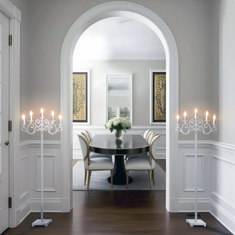 Emporia 5 Light White Floor Lamp