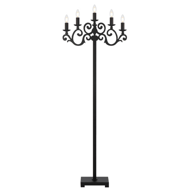 Emporia 5 Light Black Floor Lamp