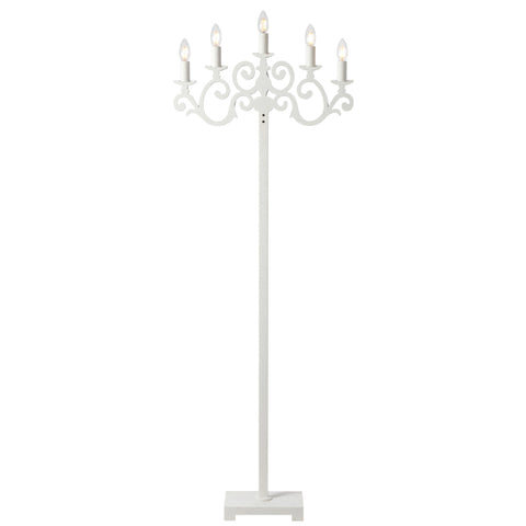 Emporia 5 Light White Floor Lamp