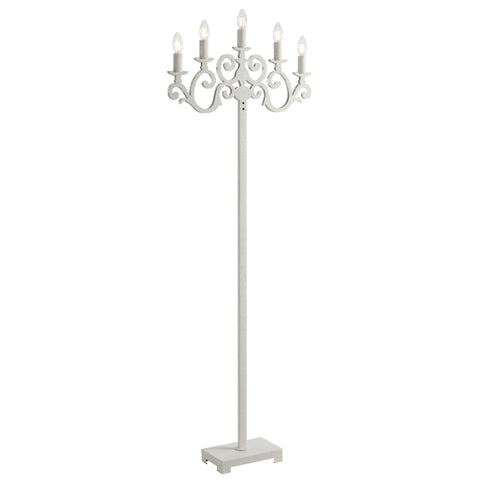 Emporia 5 Light White Floor Lamp