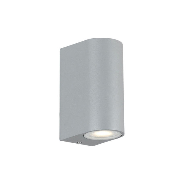 Eos IP54 Exterior Up/Down Wall Light Silver