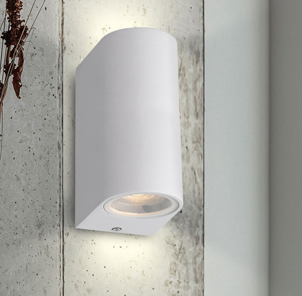 Eos IP54 Exterior Up/Down Wall Light White