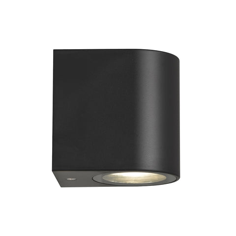 EOS II 1 Light Black Exterior Wall Light