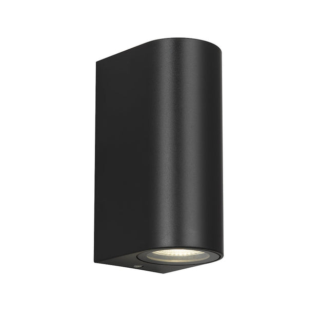 EOS II 2 Light Black Exterior Wall Light