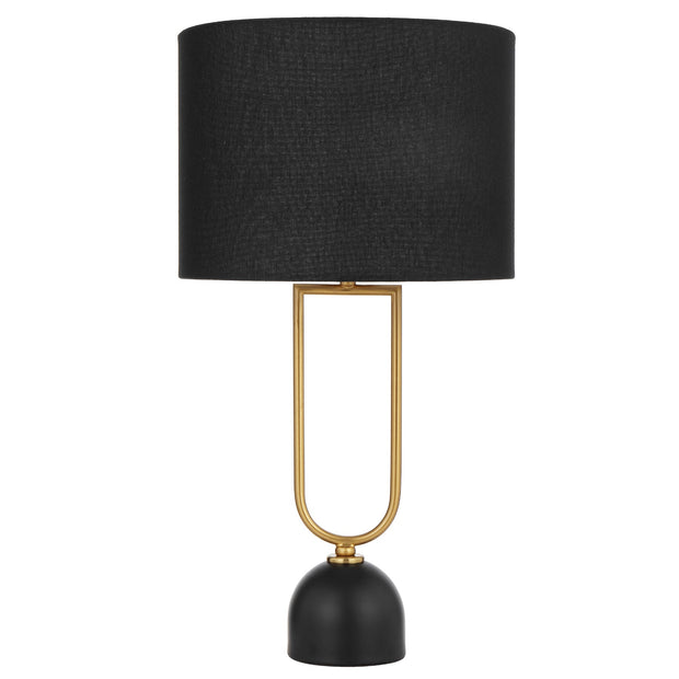 Erden Table Lamp Black and Antique Gold