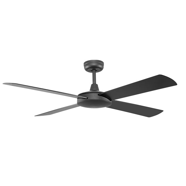 Eco Silent Deluxe 56 DC Ceiling Fan Black with Wall Control