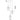 Espejo 3 x E27 Oblong Pendant Round Base Chrome