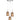 Espejo 3 x E27 Oblong Pendant Round Base Copper