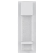 Estrada 10W 3000K LED IP44 Exterior Wall Light White Sand with Seed Glass